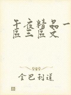 午夜精品一区二区三区文