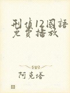 刑侦12国语版免费播放