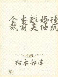 全本离婚后,总裁前夫他疯了