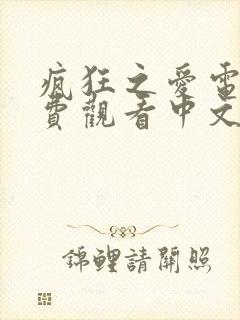 疯狂之爱电影免费观看中文版