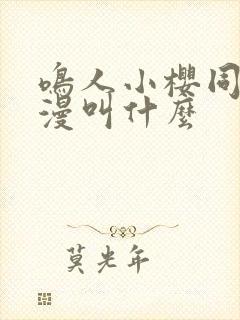 鸣人小樱同人动漫叫什么