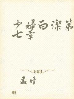 少妇白洁第三十七章