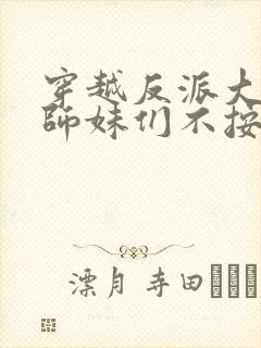 穿越反派大师兄师妹们不按套路出牌封面