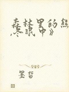 森林里的熊先生,冬眠中》