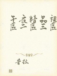 午夜精品视频一区二区三区