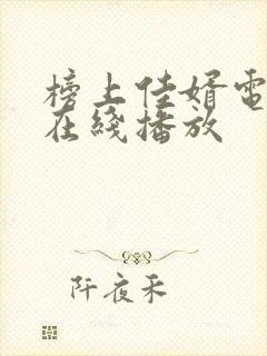 榜上佳婿电视剧在线播放