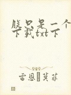 朕只是一个演员下载txt下封面