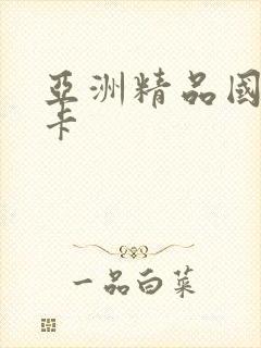 亚洲精品国产二卡