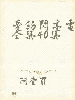 爱的闪亮电视剧全集40集