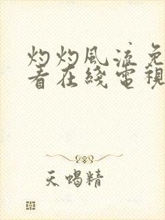 灼灼风流免费观看在线电视剧高清