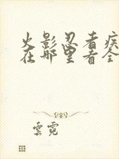 火影忍者疾风传在哪里看全集