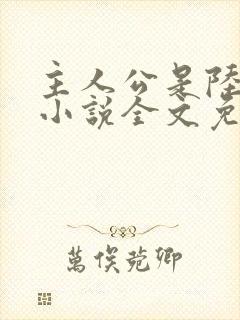 主人公是陆鸣的小说全文免费阅读