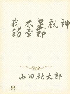 我不是戏神最新的章节封面