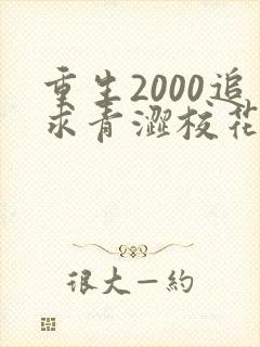 重生2000追求青涩校花同桌开始最新更新章节封面