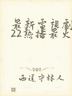 最新电视剧2022热播最火剧在线观看