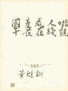 国产成人啪精品午夜在线观看封面