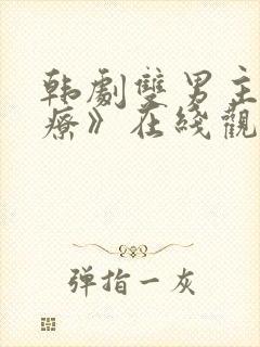 韩剧双男主《治疗》在线观看全集