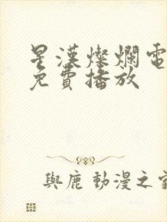 星汉灿烂电视剧免费播放