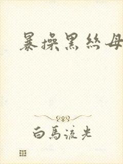 暴操黑丝母狗