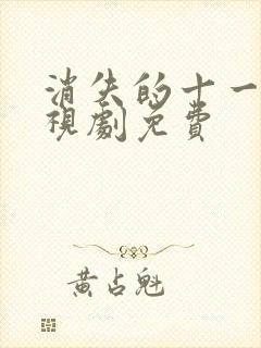 消失的十一层电视剧免费封面