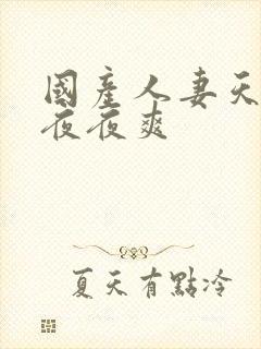 国产人妻天天爽夜夜爽封面