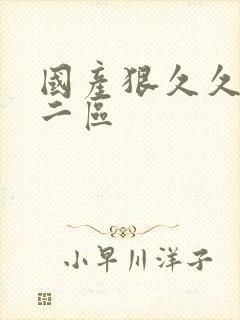 国产狠久久一区二区