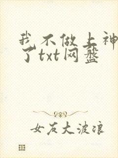 我不做上神很久了txt网盘