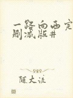 一路向西完整未删减版#