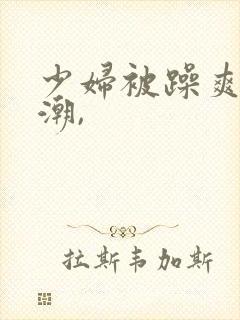 少妇被躁爽到高潮,