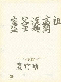 家父汉高祖无防盗笔趣阁封面