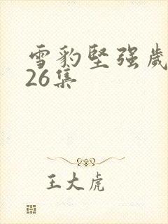 雪豹坚强岁月第26集