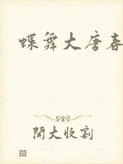 蝶舞大唐春封面