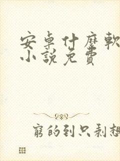 安卓什么软件看小说免费封面