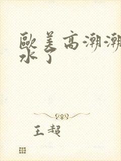 欧美高潮潮喷喷水了