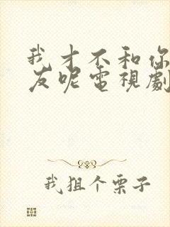 我才不和你做朋友呢电视剧演员表