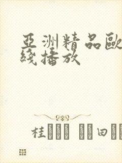 亚洲精品欧美在线播放