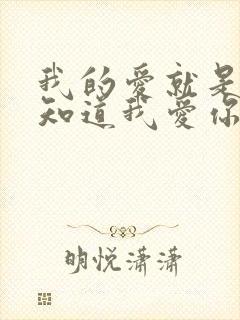 我的爱就是你你知道我爱你虽然你身体不好