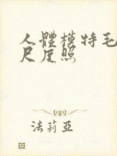 人体模特毛明大尺度照封面