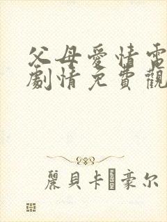 父母爱情电视剧剧情免费观看完整版