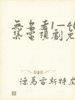 无名者1—40集电视剧免费观看