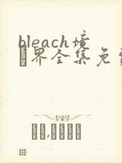 bleach境·界全集免费