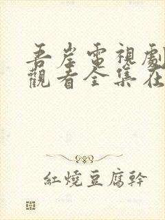 吾岸电视剧免费观看全集在线播放下