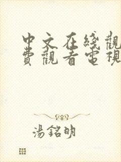 中文在线观看免费观看电视剧网站字