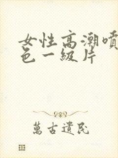 女性高潮喷水黄色一级片封面