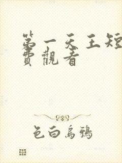 第一天王短剧免费观看