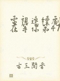 电视连续剧妈妈在等你第47集封面