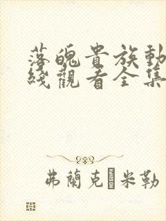 落魄贵族动漫在线观看全集免费封面