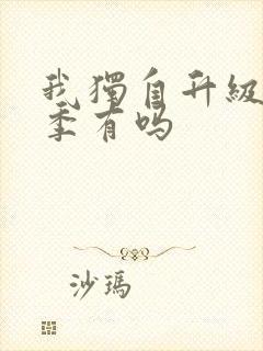 我独自升级第三季有吗封面