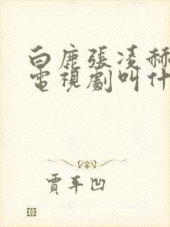 白鹿张凌赫演的电视剧叫什么封面