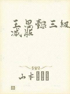 王思懿三级未删减版